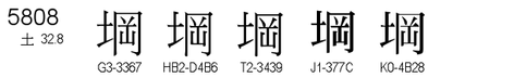 U+5808